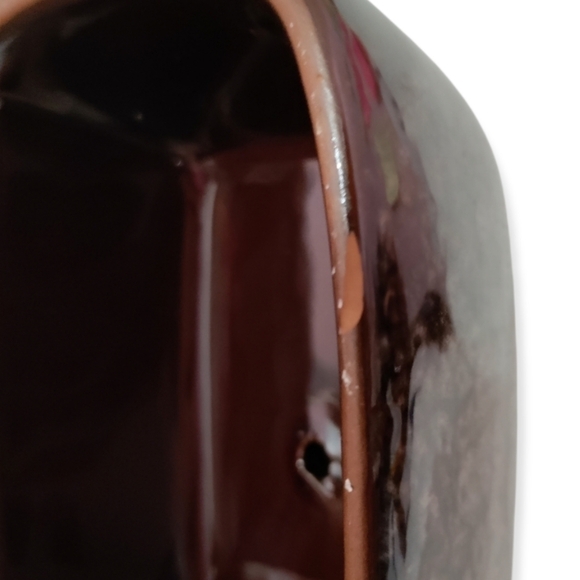 Butter or cheese dish Brown ceramic - Picture 7 of 7